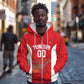 Afro Basketball Custom Tunisia Zip Hoodie Go Champions Eagles of Carthage - African Pride
