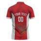 Tunisia Basketball Custom Zipper Polo Shirt Go Champions Eagles of Carthage