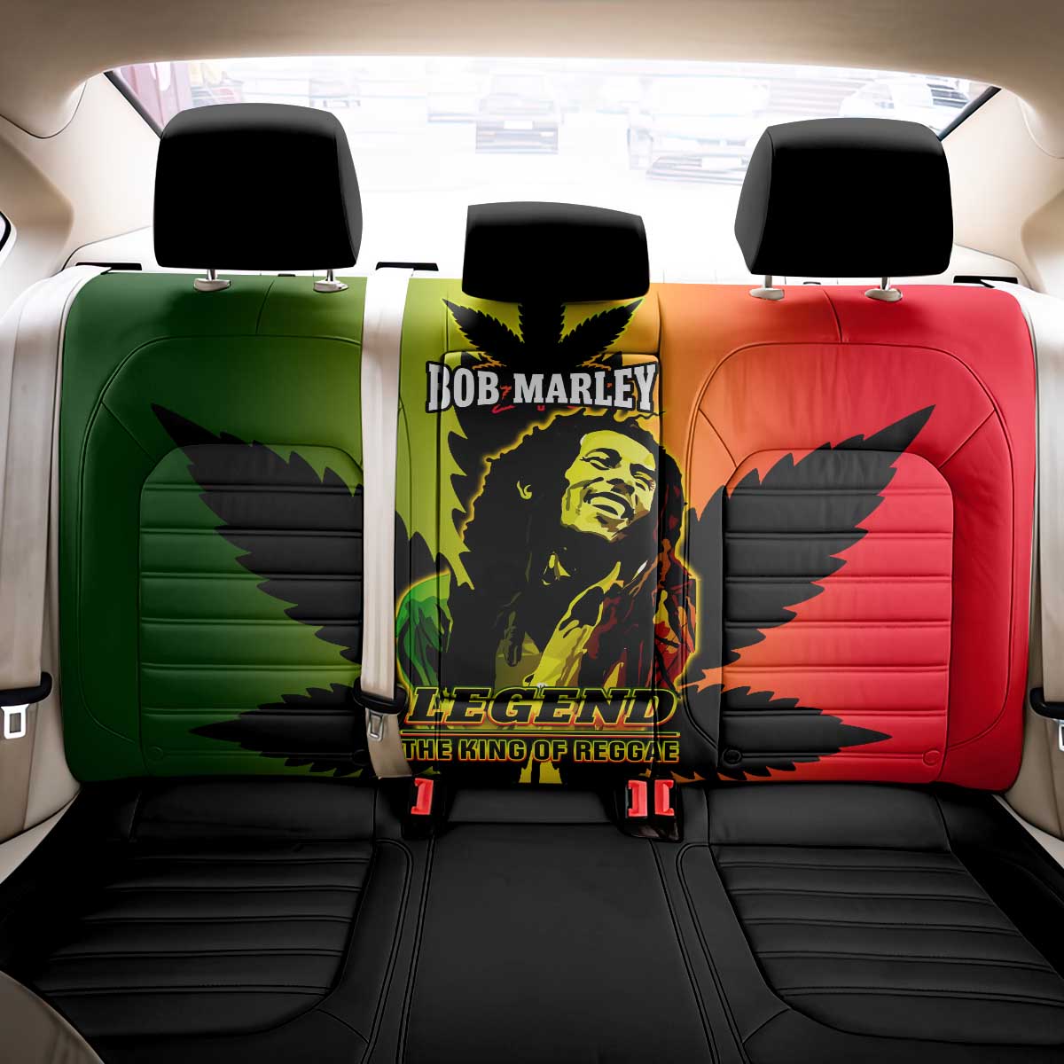 Afro Jamaica Legend Bob Back Car Seat Cover The King Of Reggae