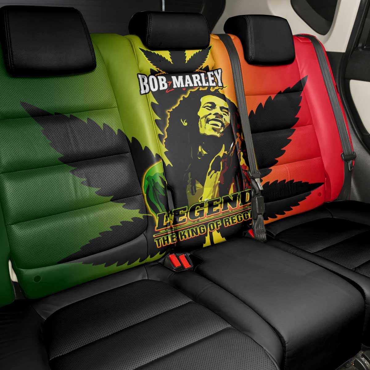 Afro Jamaica Legend Bob Back Car Seat Cover The King Of Reggae