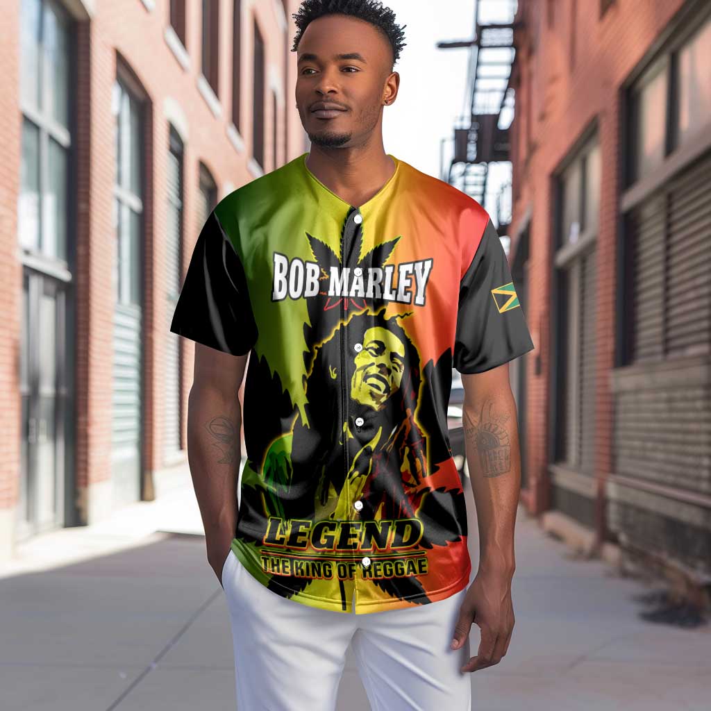 Afro Jamaica Legend Bob Baseball Jersey The King Of Reggae