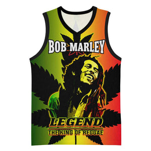 Afro Jamaica Legend Bob Basketball Jersey The King Of Reggae - African Pride