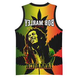 Afro Jamaica Legend Bob Basketball Jersey The King Of Reggae - African Pride
