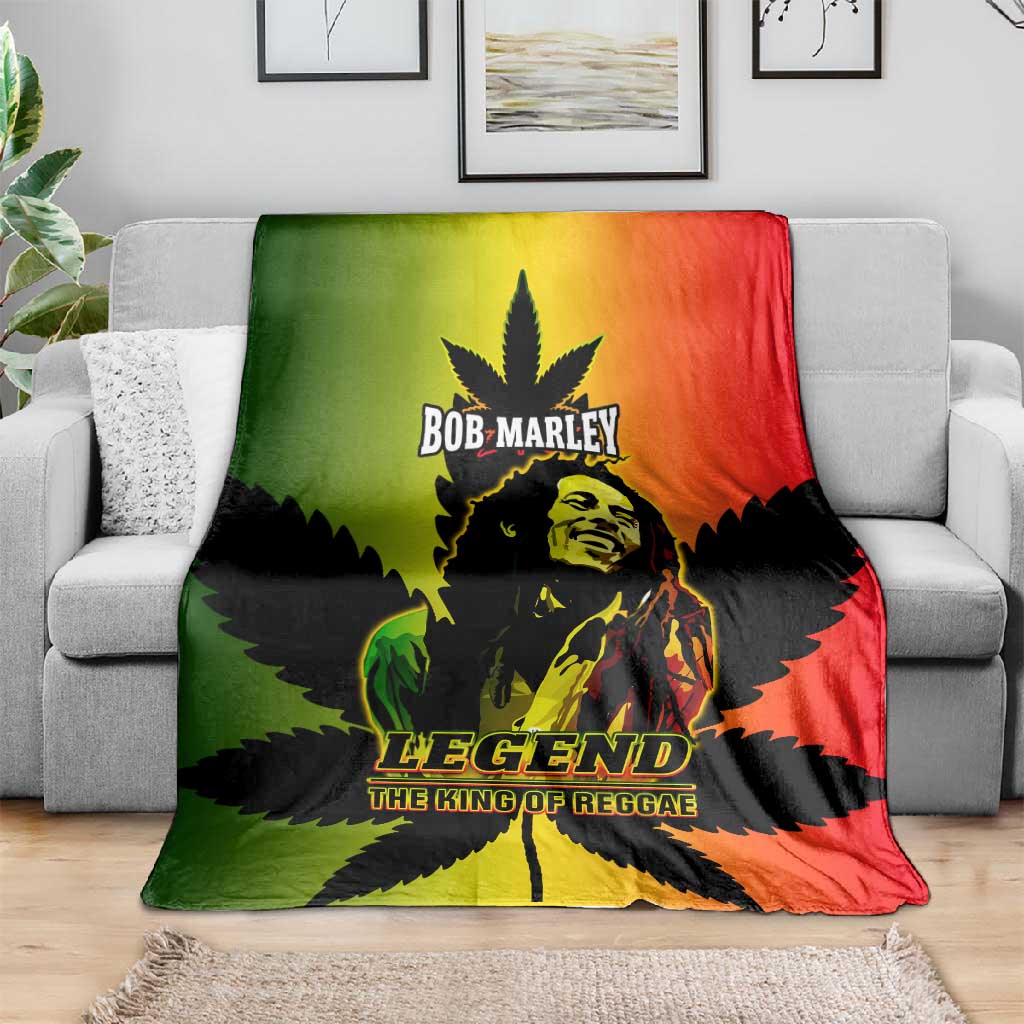 Afro Jamaica Legend Bob Blanket The King Of Reggae