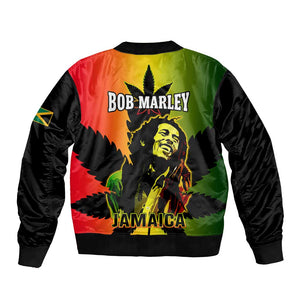 Afro Jamaica Legend Bob Bomber Jacket The King Of Reggae