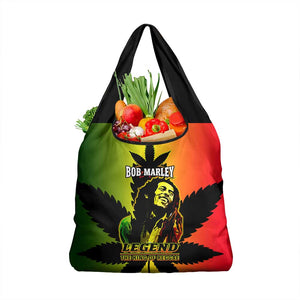 Afro Jamaica Legend Bob Grocery Bag The King Of Reggae