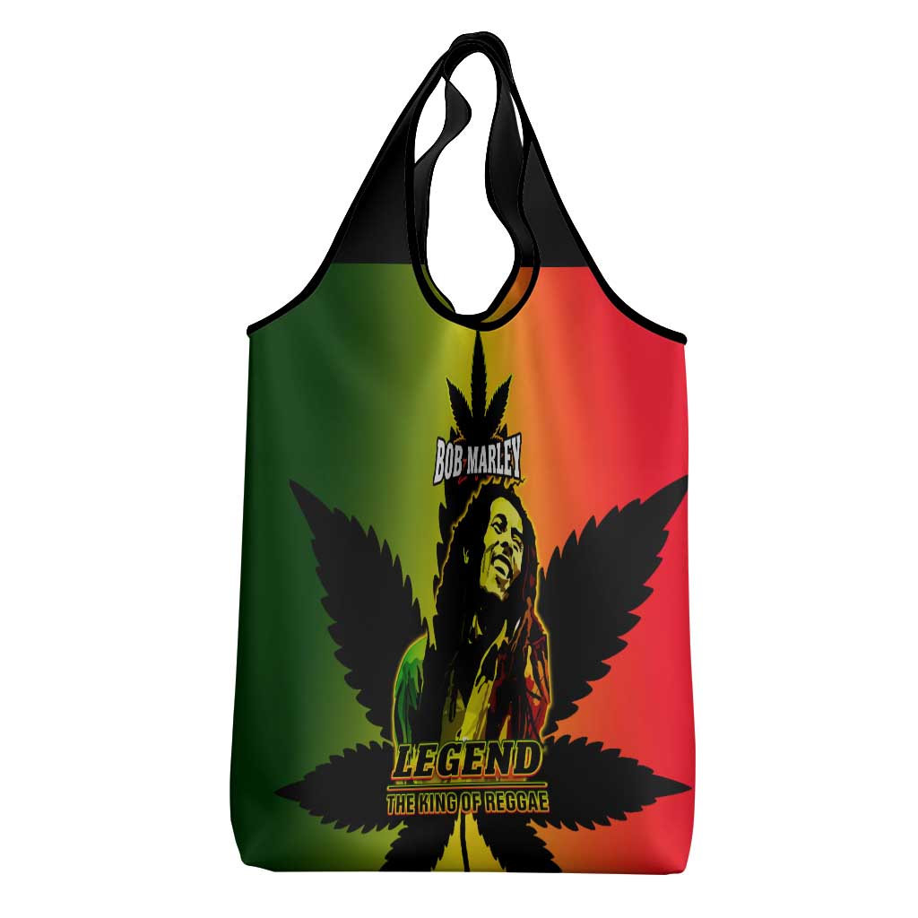 Afro Jamaica Legend Bob Grocery Bag The King Of Reggae