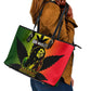 Afro Jamaica Legend Bob Leather Tote Bag The King Of Reggae
