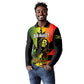 Afro Jamaica Legend Bob Long Sleeve Polo Shirt The King Of Reggae