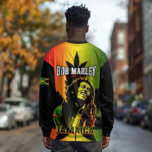 Afro Jamaica Legend Bob Long Sleeve Shirt The King Of Reggae