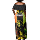 Afro Jamaica Legend Bob Off Shoulder Maxi Dress The King Of Reggae