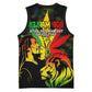 Afro Jamaica Legend Bob Basketball Jersey Lion With Cannabis Leaf Pattern LT14