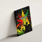Afro Jamaica Legend Bob Canvas Wall Art Lion With Cannabis Leaf Pattern LT14