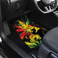 Afro Jamaica Legend Bob Car Mats Lion With Cannabis Leaf Pattern LT14