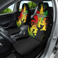 Afro Jamaica Legend Bob Car Seat Cover Lion With Cannabis Leaf Pattern LT14