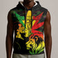 Afro Jamaica Legend Bob Sleeveless Hoodie Lion With Cannabis Leaf Pattern LT14