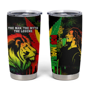 Afro Jamaica Legend Bob Tumbler Cup Lion With Cannabis Leaf Pattern LT14