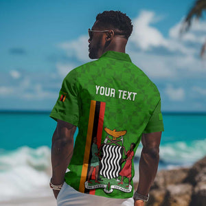 Personalised Zambia Independence Day Hawaiian Shirt Kente Pattern