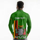 Personalised Zambia Independence Day Long Sleeve Polo Shirt Kente Pattern