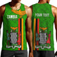 Personalised Zambia Independence Day Men Tank Top Kente Pattern