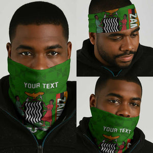 Zambia Independence Day Neck Gaiter Kente Pattern - African Pride