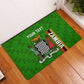 Personalised Zambia Independence Day Rubber Doormat Kente Pattern