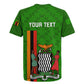 Personalised Zambia Independence Day Rugby Jersey Kente Pattern