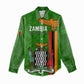 Personalised Zambia Independence Day Women Casual Shirt Kente Pattern LT14