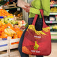 Custom Zimbabwe Cricket Grocery Bag Go Lady Chevrons Grunge Style