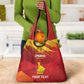 Custom Zimbabwe Cricket Grocery Bag Go Lady Chevrons Grunge Style