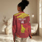 Custom Zimbabwe Cricket Women Casual Shirt Go Lady Chevrons Grunge Style LT14