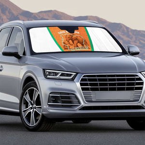 Ivory Coast Football Auto Sun Shade 2026 Cote d'Ivoire Les Elephants Orange Version - African Pride