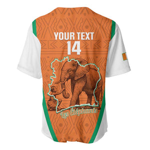 Custom Ivory Coast Football Baseball Jersey 2026 Cote d'Ivoire Les Elephants Orange Version LT14