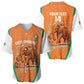 Custom Ivory Coast Football Baseball Jersey 2026 Cote d'Ivoire Les Elephants Orange Version LT14