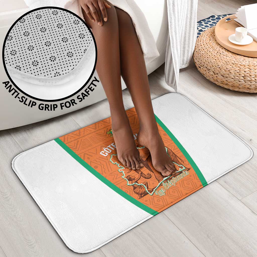 Ivory Coast Football Bathroom Set 2026 Cote d'Ivoire Les Elephants Orange Version - African Pride