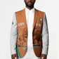 Custom Ivory Coast Football Blazer 2026 Cote d'Ivoire Les Elephants Orange Version - African Pride