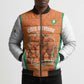 Custom Ivory Coast Football Bomber Puffer Jacket 2026 Cote d'Ivoire Les Elephants Orange Version - African Pride