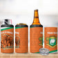 Custom Ivory Coast Football 4 in 1 Can Cooler Tumbler 2026 Cote d'Ivoire Les Elephants Orange Version - African Pride