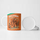 Custom Ivory Coast Football Ceramic Mug 2026 Cote d'Ivoire Les Elephants Orange Version - African Pride