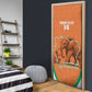 Custom Ivory Coast Football Door Cover 2026 Cote d'Ivoire Les Elephants Orange Version - African Pride
