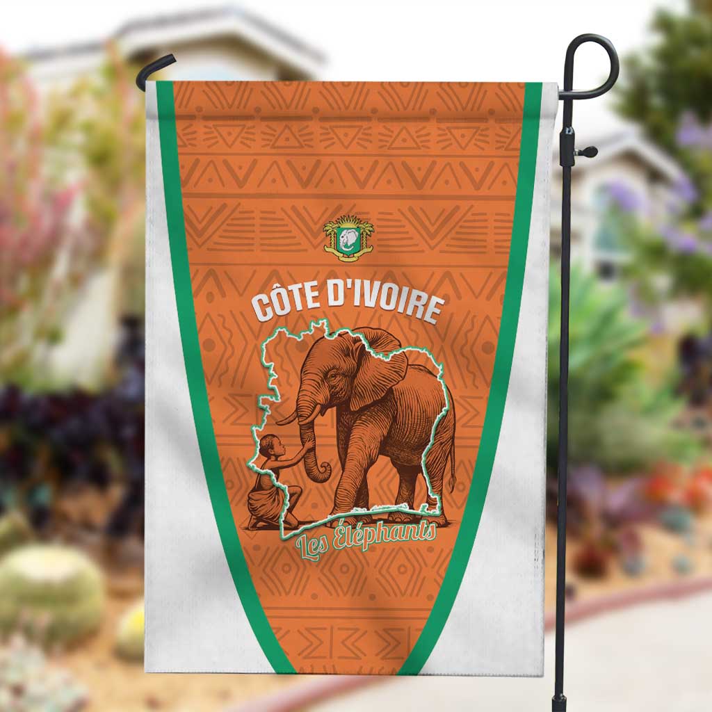 Ivory Coast Football Garden Flag 2026 Cote d'Ivoire Les Elephants Orange Version - African Pride