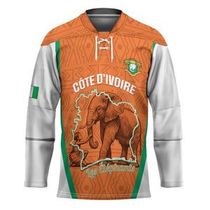 Custom Ivory Coast Football Hockey Jersey 2026 Cote d'Ivoire Les Elephants Orange Version - African Pride