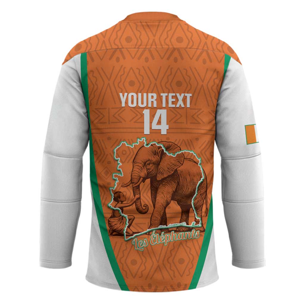 Custom Ivory Coast Football Hockey Jersey 2026 Cote d'Ivoire Les Elephants Orange Version - African Pride
