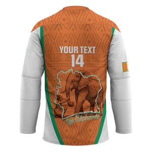 Custom Ivory Coast Football Hockey Jersey 2026 Cote d'Ivoire Les Elephants Orange Version - African Pride