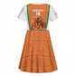 Custom Ivory Coast Football Kid Short Sleeve Dress 2026 Cote d'Ivoire Les Elephants Orange Version LT14