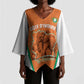 Custom Ivory Coast Football Kimono Sleeve Blouse 2026 Cote d'Ivoire Les Elephants Orange Version - African Pride