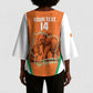 Custom Ivory Coast Football Kimono Sleeve Blouse 2026 Cote d'Ivoire Les Elephants Orange Version - African Pride