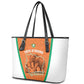 Ivory Coast Football Leather Tote Bag 2026 Cote d'Ivoire Les Elephants Orange Version - African Pride