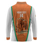 Custom Ivory Coast Football Long Sleeve Polo Shirt 2026 Cote d'Ivoire Les Elephants Orange Version - African Pride