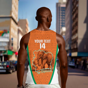 Custom Ivory Coast Football Men Tank Top 2026 Cote d'Ivoire Les Elephants Orange Version - African Pride